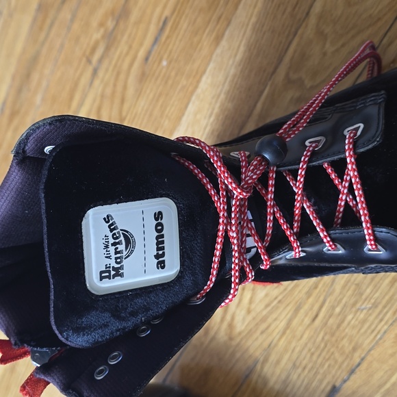 DR MARTENS X ATMOS TARIK ZIP BOOT - BLACK VELVET SMOOTH LEATHER - Picture 9 of 10